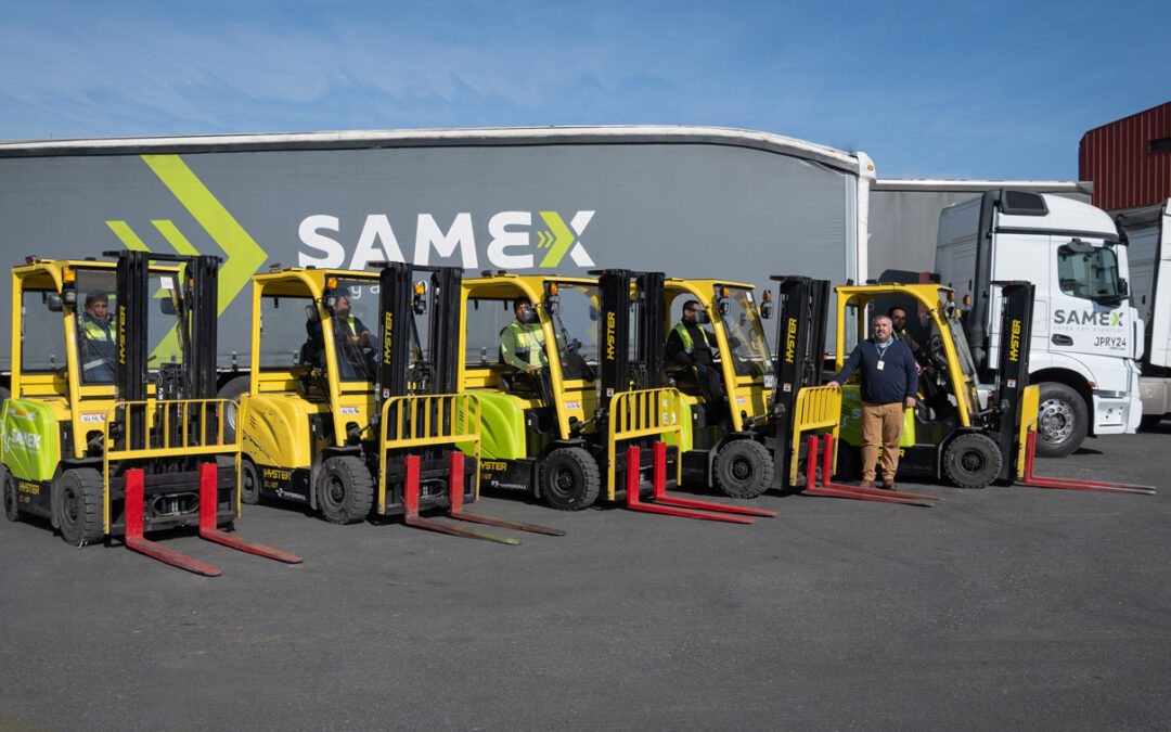 Samex refuerza su apuesta por la sustentabilidad e incorpora grúas eléctricas a su operación